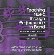 cover Teaching Music Through Performance in Band, #1-3 CDs #1-3 CDs